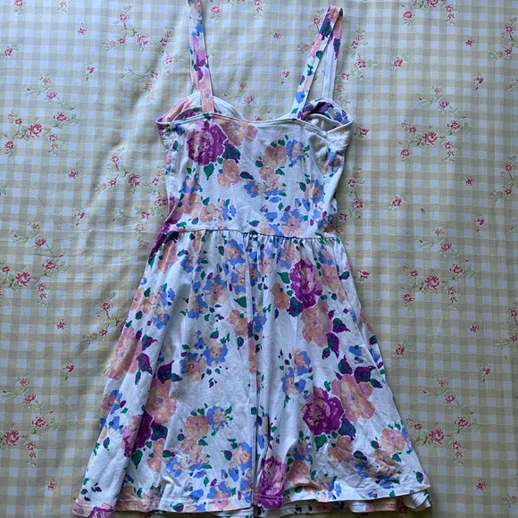 TOPSHOP Petite Multicolour Floral Dress - Picture 2 of 4